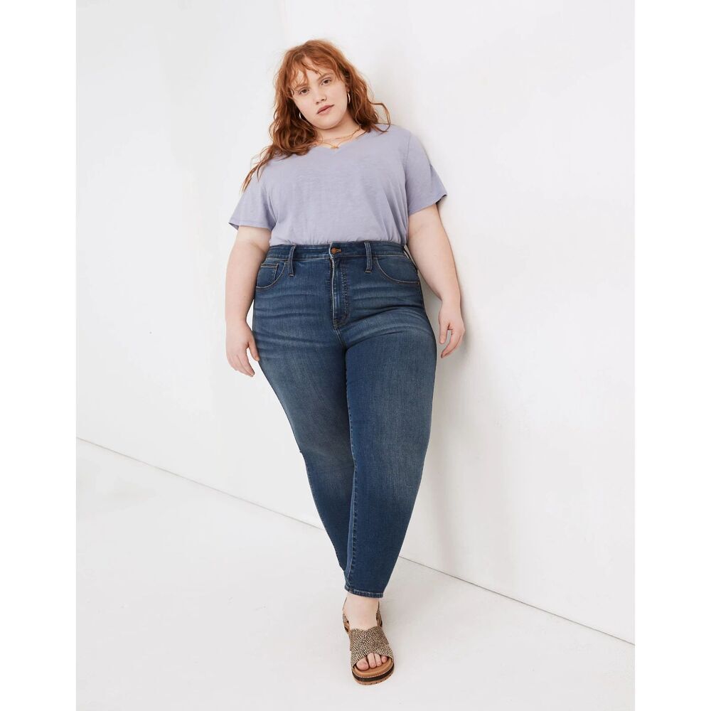 Madewell Women's Skinny Jeans in Dark Indigo Blue